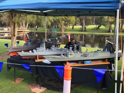 Melbourne, Ardent and Roosevelt on display
